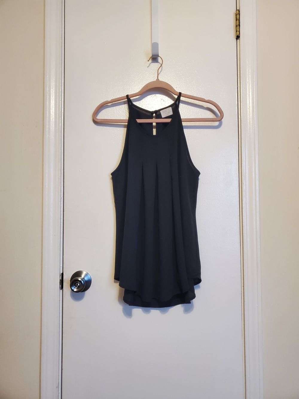 Sienna Sky Women’s Black Halter Neck Swing Tank Top